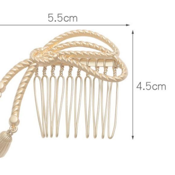 💕LAST ONE Tassel Silver Hair Pin Clip Comb - Picture 4 of 8